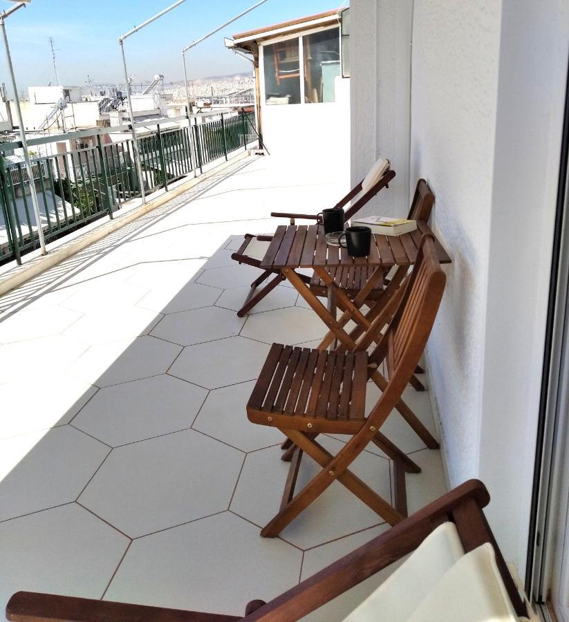 Appartamento Amazing Top-Floor Oasis Atene Esterno foto